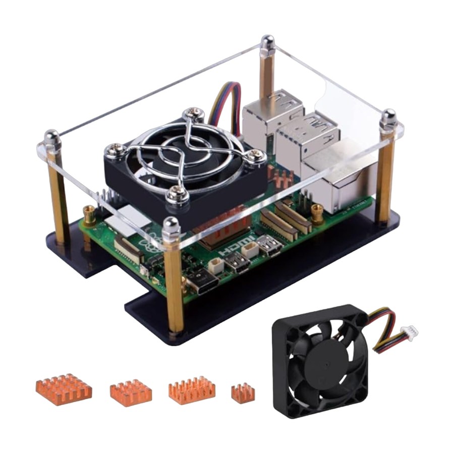 Case transparente para Raspberry Pi 5