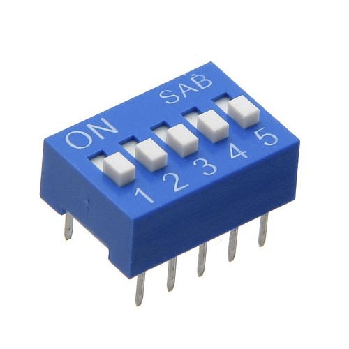 Dip switch 5 tiros