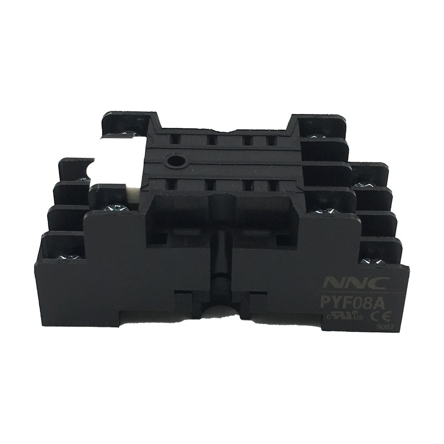 Socket/base para relé industrial de 8 pines